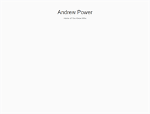 Tablet Screenshot of andrewpower.org
